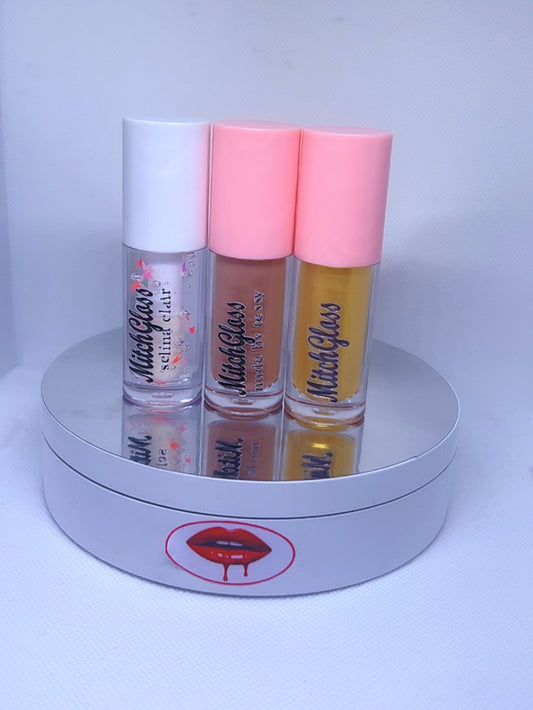 MitchGloss Trio Set – Shine, Nude & Gold